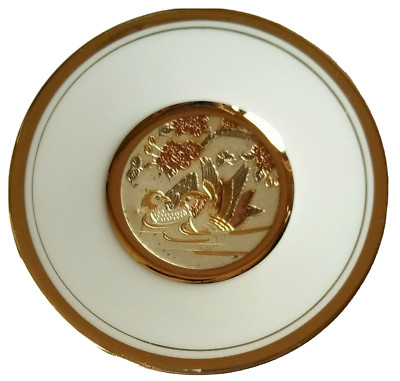 Vintage Miniatur Teller orientalisch ''The Art of Chokin'' 24K Goldrand schönes Geschenk