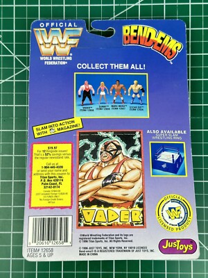 1996 Just Toys WWF WWE Vader Series 4 Bend-ems Poseable Wrestling