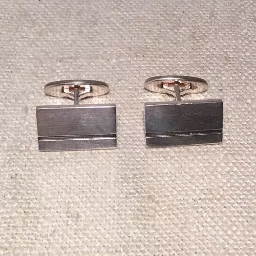 Georg Jensen Denmark Vintage Modernist Sterling Silver Cufflinks