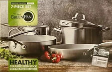 NIB The Original GreenPan Venice Pro Collection Induction 7-Piece Set Nonstick