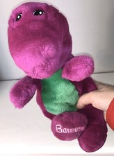 Vintage 13  Barney The Purple Dinosaur Plush Doll Stuffed Toy Animal 1992 Lyons