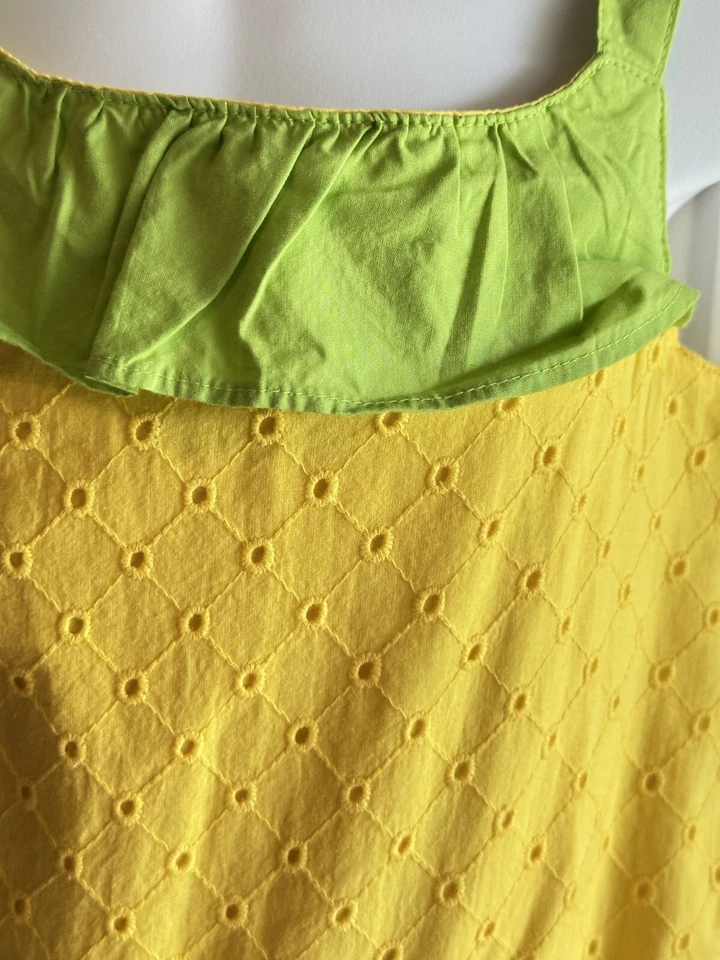 NWT Toddler Girls 5T Gymboree Pineapple Punch Eyelet Shorts Romper Outfit - Image 3 of 4