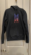 BTS K-Pop Black Hoodie, S