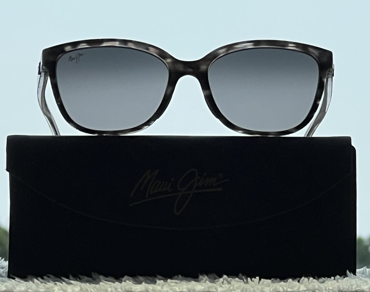 Maui Jim Honi MJ758-11S Sunglasses Gray Cat Eye‎ Frame 54-18-140 Italy H11044 Maui Jim Honi MJ758-11S Sunglasses Gray Cat | Mercari main image 2