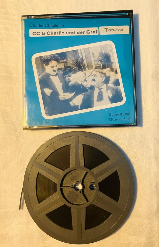 Chaplin - CHARLIE UND DER GRAF - Super 8mm - Ton, 120 Meter
