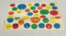 Vintage Highlights Magazine Smiley Face Colorful Sticker Sheet 90s