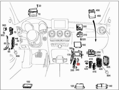 Genuine Relay MERCEDES A205 C205 S205 W205 Cabrio Coupe Sedan 