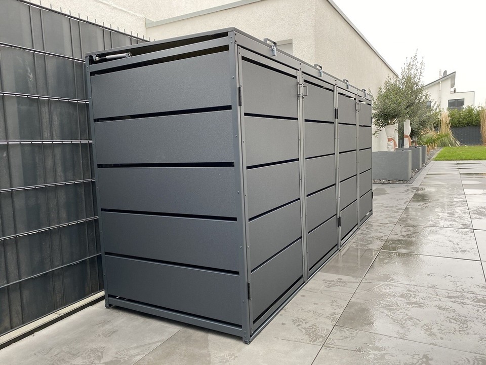 MBOX24 Mülltonnenbox MBOX24 Classic Mülltonnenbox Für 240L Aus Verzinktem Blech