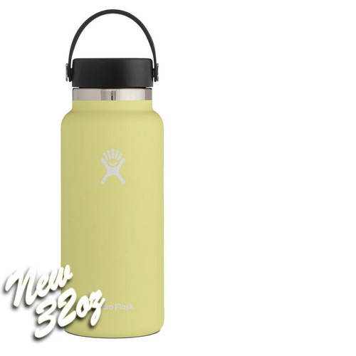 32oz Hydro Flask Water Bottle Stainless Wide Mouth Double-Wall Vacuum Insulation - Picture 40 of 45