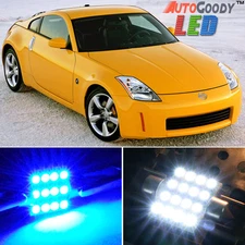 9 x Premium Blue LED Lights Interior Package Kit for Nissan 350Z 2003-2008 +Tool