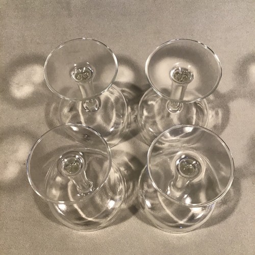 PV08896 Mid Century Glass Javit STARBRIGHT 6oz Champagne Sherbet - 4pcs - Picture 5 of 6