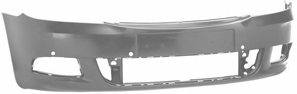 Front Bumper Skoda Octavia II 10.2008-12.2013 with Holes for Accessories