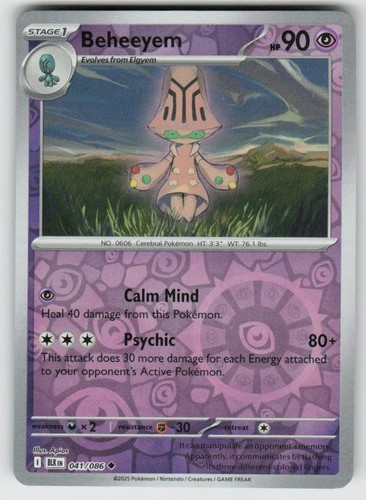 Beheeyem 041/086 Scarlet & Violet: Black Bolt Reverse Holo