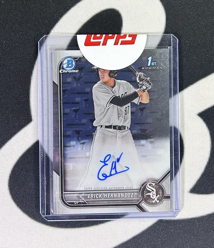 2022 Bowman Chrome Erick Hernandez 1st Auto CPA-EH