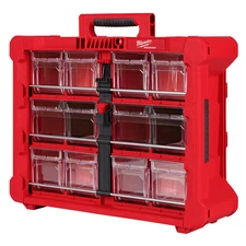 Milwaukee 48-22-8433 PACKOUT Tilt Bin Organizer w/ 10 Quick-Access Bins