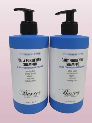 BAXTER DAILY FORTIFYING SHAMPOO ALL HAIR TYPES 16 OZ NWOB LOT OF 2