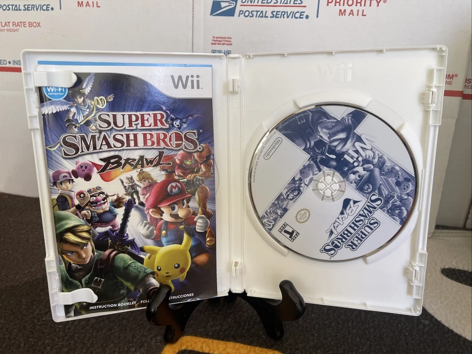 Super Smash Bros Nintendo Wii Family Party Action Fighting Video Game Complete - Image 3 of 4