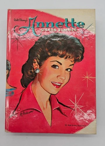 Walt Disney Annette Sierra Summer Authorized Edition Hardcover 1960 Vintage Book image 3