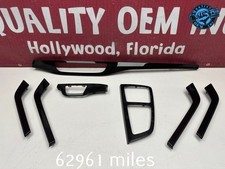 2017-2019 AUDI Q7 DASH CONSOLE DOOR INTERIOR TRIM SET OF 7 (GRAY/BROWN OAK) OEM