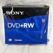 Sony DVD  RW 10 Pack Rewriteable DVD Discs 4.7GB 120 Minutes Sealed