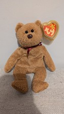 Ty Beanie Baby Curly The Bear 1996 with Tag Brand New Excellent Condition