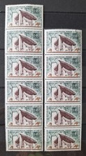Lot De 11 Timbres Neufs FRANCE N°1435 Chapelle Notre-Dame Du Haut Ronchamp 1965