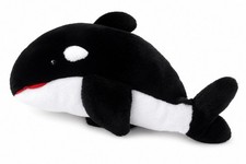 Sea World Orca Killer Whale Plush Stuffed Animal Black White Toy 1989 VTG