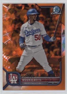 2022 Bowman Chrome Sapphire Orange 12/75 Mookie Betts #84 11vc