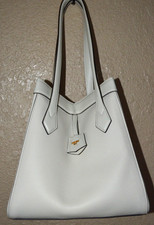 NWOT 3000 FENDI White Medium Origami Double Strap Shoulder Handbag