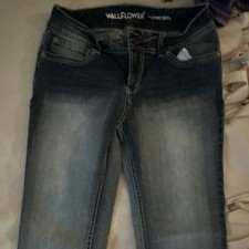 Wallflower Girls Bootcut Jeans Blue Denim Size 11 REG Curvy Fit