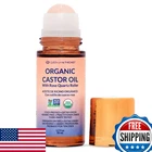 QUEEN OF THE THRONES Organic Golden Castor Oil Roll-On w/ Rose Quartz, 1.7oz,