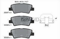 Bremsbelagsatz BremsklöTze FüR Hyundai I10 BA IA AC3 AI3 I30 GD PDE