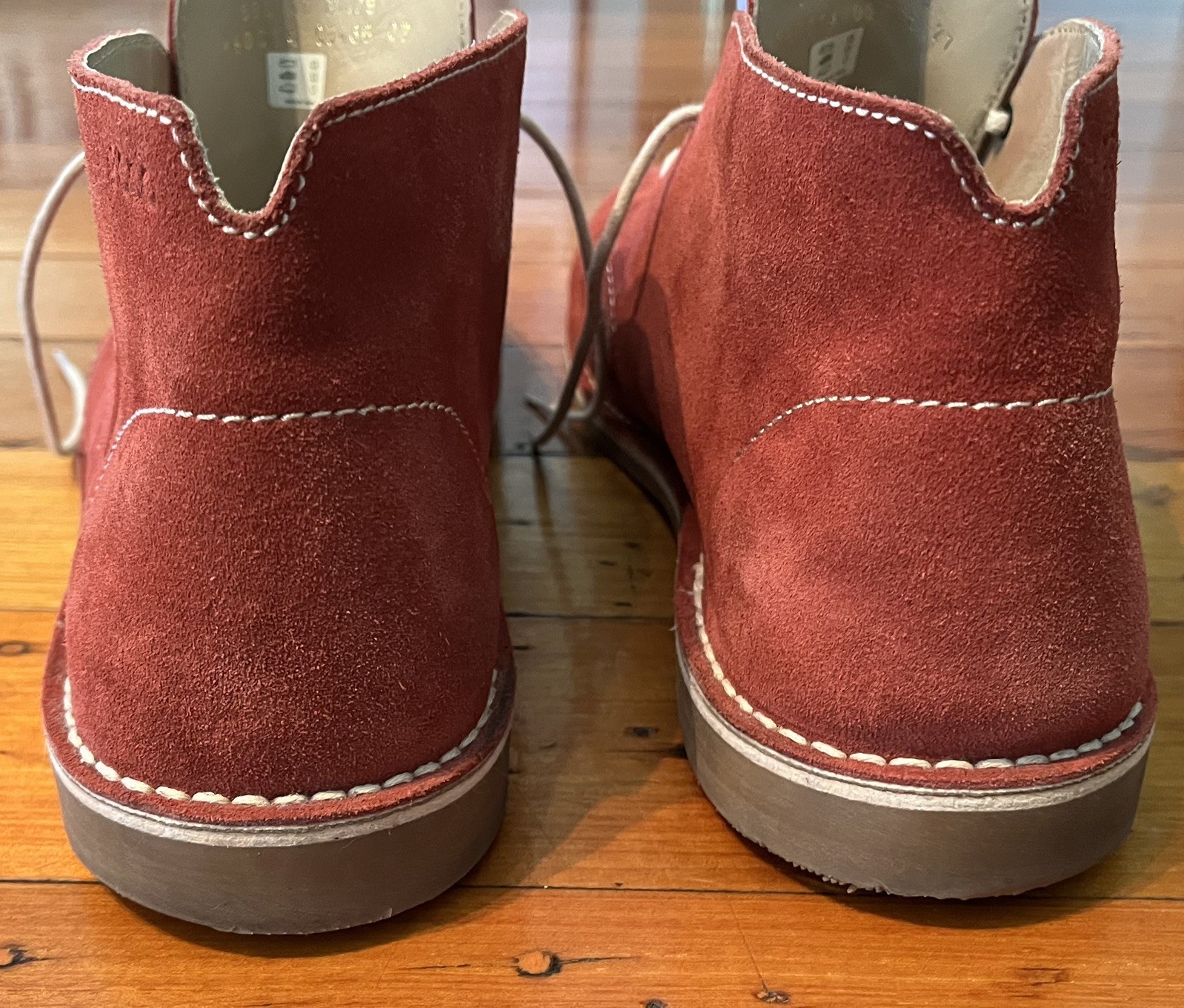 Ecco Mens Red Suede leather shoes image 6