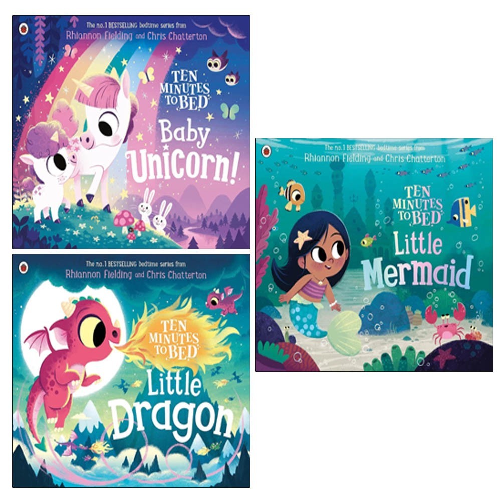 Rhiannon Fielding Unisex Ten Minutes To Bed Series 3 Books Collection Set By Rhiannon Fielding(Little Dragon, Little Mermaid, Baby Unicorn) - Image 4