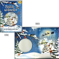 Weihnachtskarte - mit Musik Sound und Licht A5 -Leise rieselt der Schnee