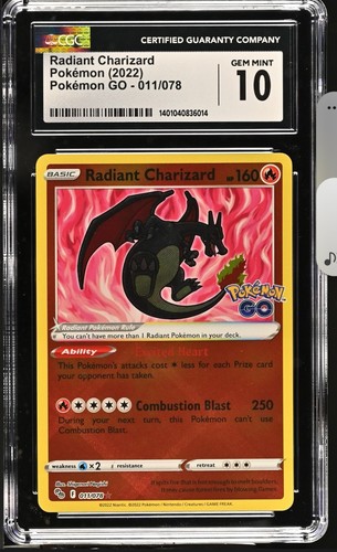 Radiant Charizard graded CGC 10 for sale on eBay