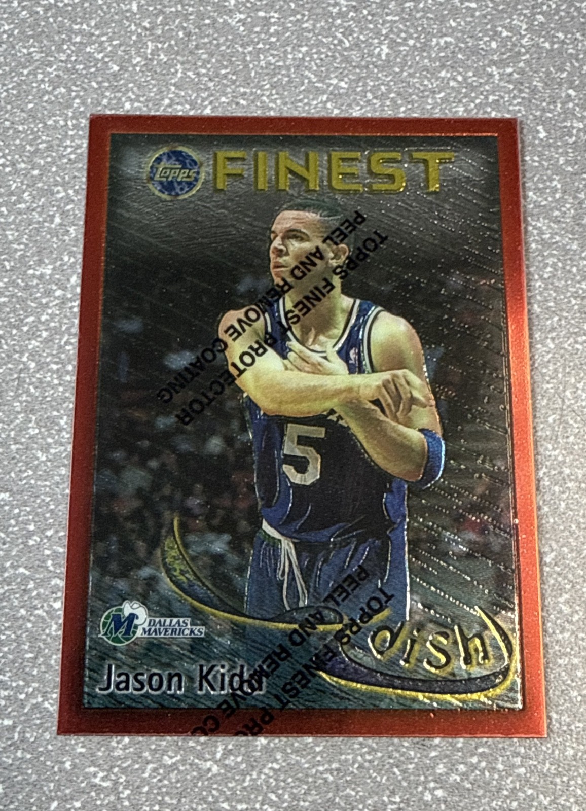 1995-96 Topps Finest - Dish and Swish Jason Kidd, Jamal Mashburn With Coating