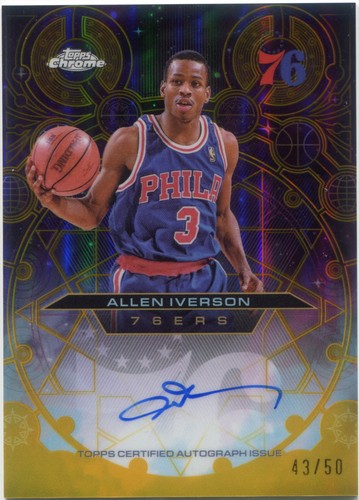 2025-26 Bowman Chrome Allen Iverson YOUNG KINGS Purple Refractor