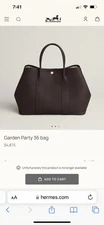 Hermes Garden Party 36 Bag