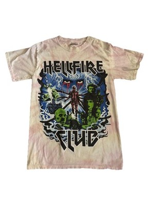 Stranger Things Hellfire Club Tie Dye Pink Size Small Unisex 