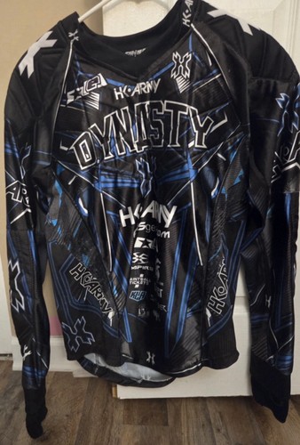 HK Army 2014 DYNASTY Team Padded Tournament Paintball Jersey - Blue - Sm