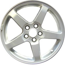 Plated Chrome 5 Spoke 17 x 7 Refurbished Wheel