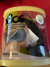 New Womens 180S Tec Fleece  Black Ear Warmers Behind The Head Design ~ NIB