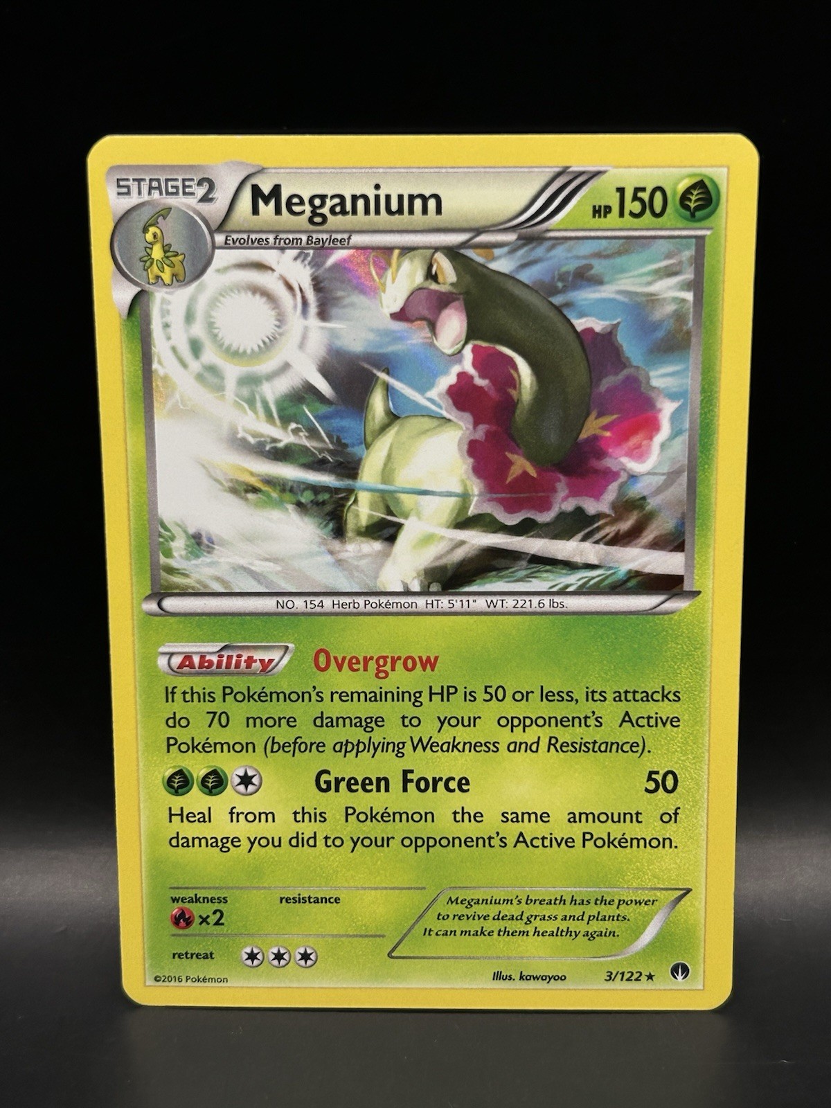 Meganium 3/122 - Pokemon BREAKpoint Card - NM