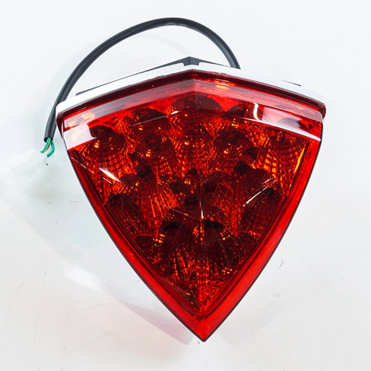 Tail Light Assembly for ZS125T-40 LED Chrome Scooter Rear Light Assembly Red