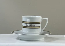 Vintage Schmidt Tia Maria Expresso Mini Cup & Saucer Porcelain Two-Piece-Set