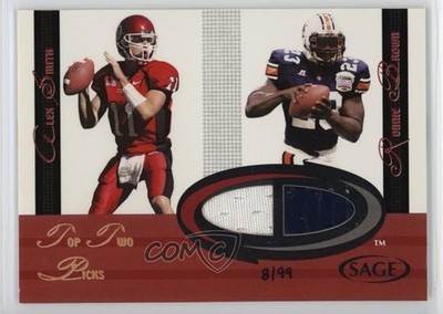 2005 SAGE Jersey Combos /99 Alex Smith Ronnie Brown #C1 Rookie RC 4f5