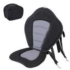 Deluxe Kayak Seat Cushion with Adjustable Backrest | Paddleboard Canoe Inflat...