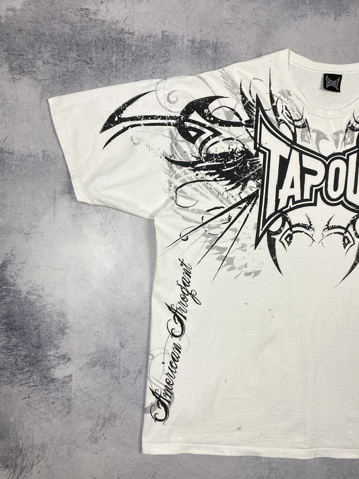 Vintage Y2K  Tapout MMA Elite Grunge Skater Affliction AOP T Shirt Size XXXL - Image 2 of 4