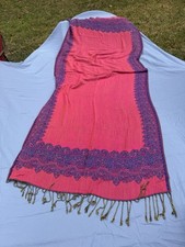 Luxurious Reversible Paisley Pashmina Shawl/Wrap - 70 Pashmina 30 Silk Scarf